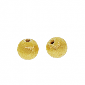 Vermeil Round brushed beads - BH1801-5-V