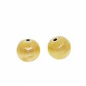 Vermeil Round brushed beads - BH1801-7-V
