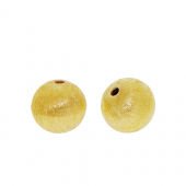 Vermeil Round brushed beads - BH1801-8-V