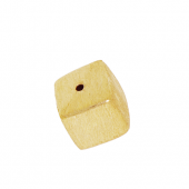 Vermeil Cube brushed beads - BH1810-8-V