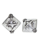 Silver Diamond shape beads - BT1201