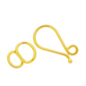 Vermeil Simple plain hook clasps  - CS5504-V