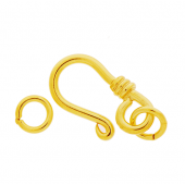 Vermeil Simple hook clasps  - CS5525-V