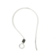 Silver Flat hook ear wire with antique coil wire - EW4002F