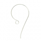 Silver Simple ear wire with long tail - EW4021