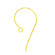 Vermeil Simple ear wire with long tail - EW4021-V