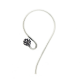Silver Bali ear wire with granulated head - EW4024