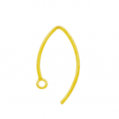 Vermeil Simple ear wire with long hook - EW4041-V