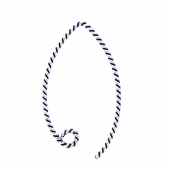 Silver Twisted ear wire with long hook - EW4042T