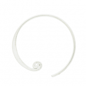 Silver Circle ear wire (spiral) - EW4072