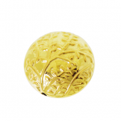 Vermeil Saucer batik beads - BB2515-V