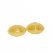Vermeil Saucer brushed beads - BH1807-V