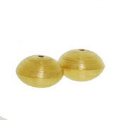 Vermeil Saucer brushed beads - BH1808-V