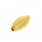 Vermeil Lentil brushed beads - BH1813-V